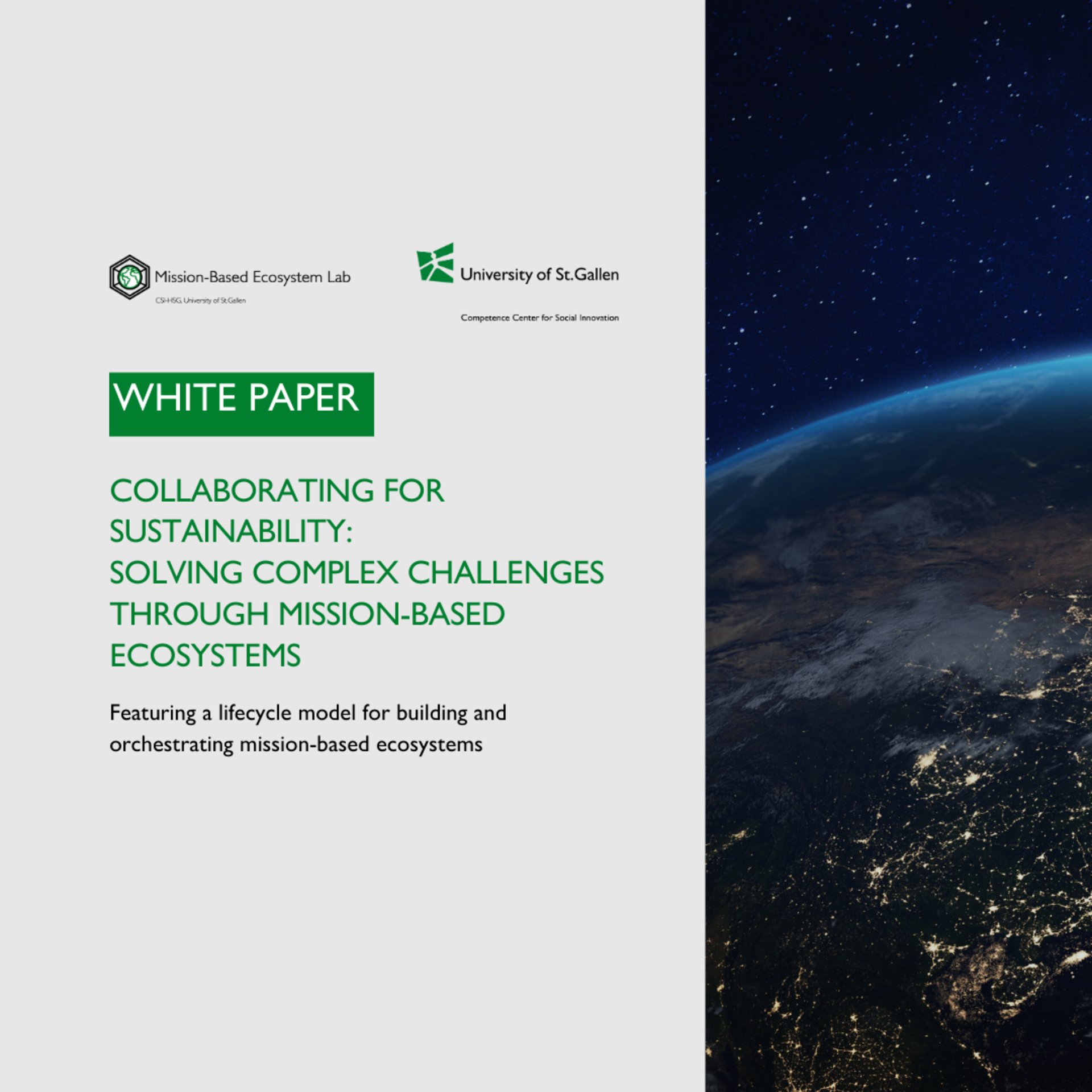 New White Paper - Collaborating for Sustainability